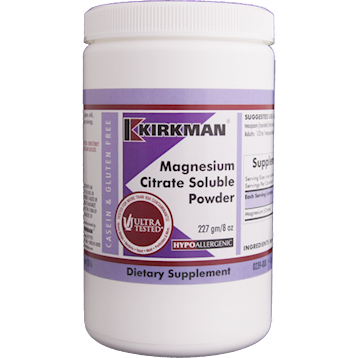 Kirkman Magnesium Citrate Soluble Powder 8 oz