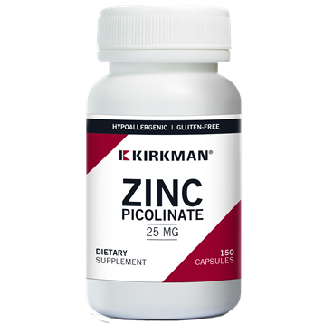 Kirkman Zinc Picolinate 25 mg 150 caps