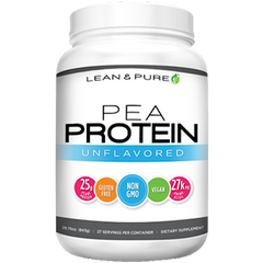 Lean & Pure Pea Protein- Unflavored 27 servings