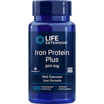 Life Extension Iron Protein Plus 300 mg 100 caps