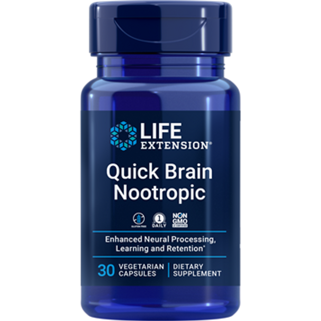 Life Extension Quick Brain Nootropic 30 vegcaps