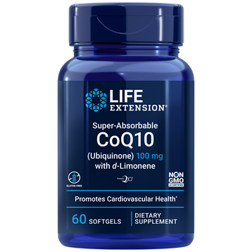 Life Extension Super-Absorb CoQ10 d-Limonene 60 sftgls