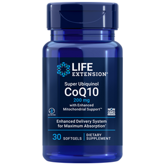 Life Extension Super Ubiq CoQ10 MitoSupp 200mg 30 sgels