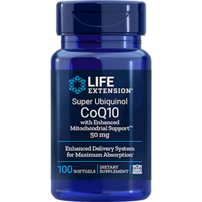 Life Extension Super Ubiquinol CoQ10 50 mg 100 Softgels