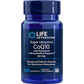 Life Extension Super Ubiquinol CoQ10 50 mg 100 Softgels