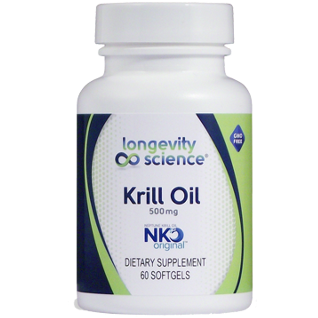 Longevity Science NKO Krill 500 mg 60 gels