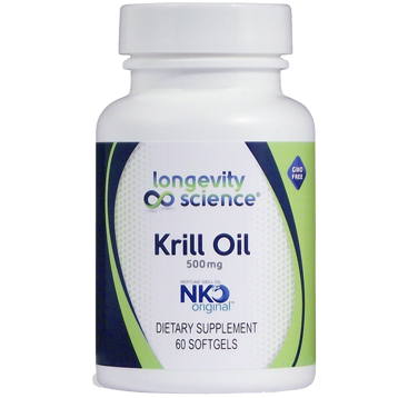 Longevity Science NKO Krill 500 mg 60 gels
