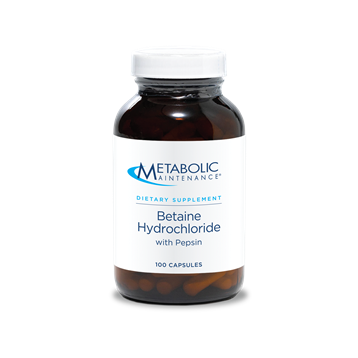 Metabolic Maintenance Betaine HCl w/ Pepsin 100 caps