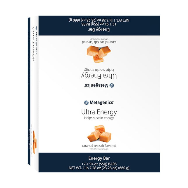 Metagenics Ultra Energy Bar Caramel Sea Salt 12 barsbox