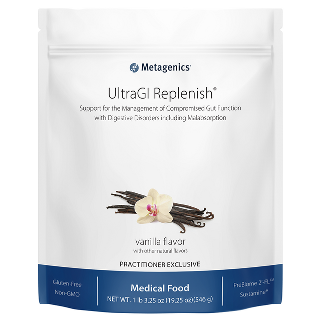 Metagenics UltraGI Replenish Vanilla 30 serving pouch