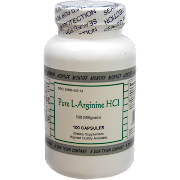 Montiff Pure L-Arginine HCl 500 mg 100 caps