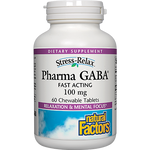 Natural Factors PharmaGABA 60 chew