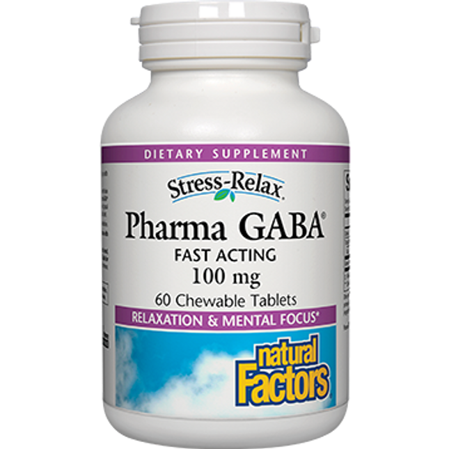 Natural Factors PharmaGABA 60 chew