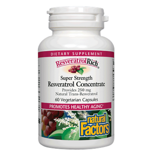 Natural Factors Resveratrol Concentrate 60 vegcaps
