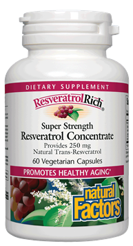 Natural Factors Resveratrol Concentrate 60 vegcaps