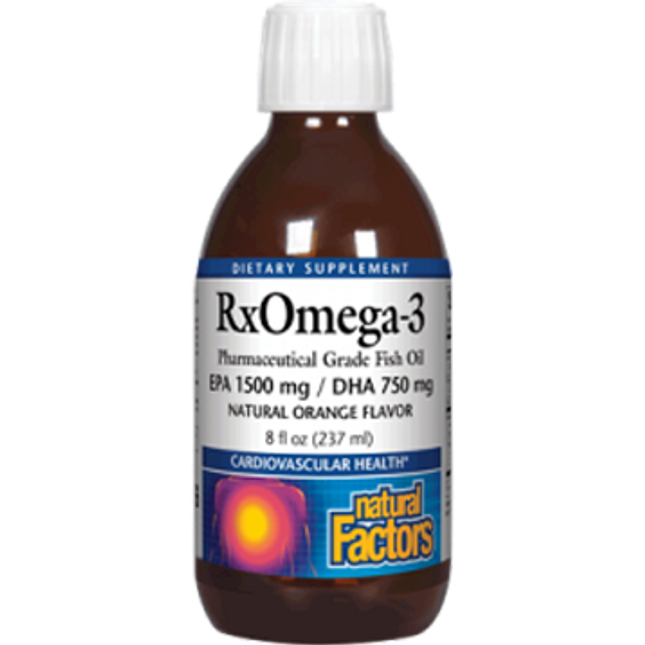 Natural Factors RxOmega 3 Orange Flavor 8 fl oz