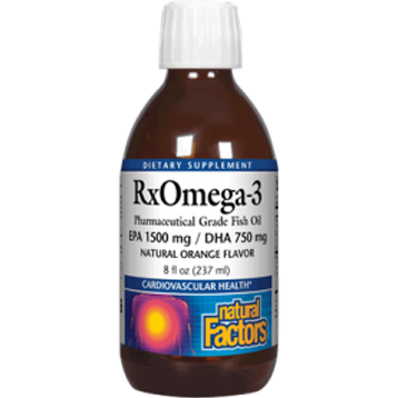Natural Factors RxOmega 3 Orange Flavor 8 fl oz