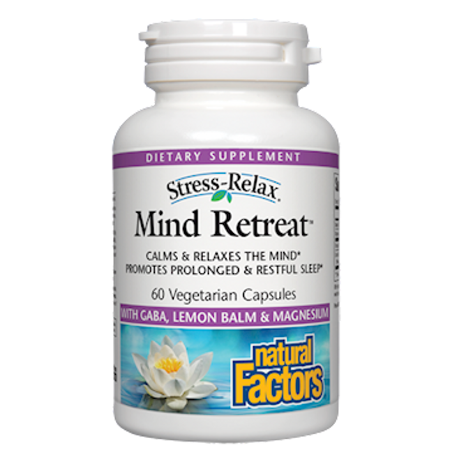 Natural Factors Stress Relax Mind Retreat 60 vegcaps