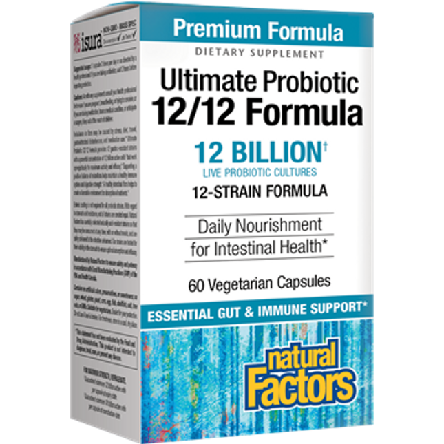 Natural Factors Ultimate Probiotic 12/12 Form 60 vegcaps
