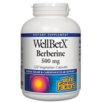 Natural Factors WellBetX Berberine 500 mg 120 vegcaps