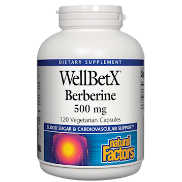 Natural Factors WellBetX Berberine 500 mg 120 vegcaps