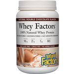 Natural Factors Whey Factors Powder Mix Chocolate 12 oz