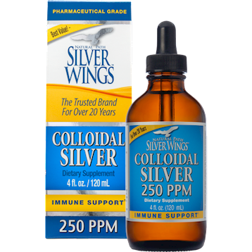 Natural Path Silver Wings Colloidal Silver 250PPM 4 oz Dropper