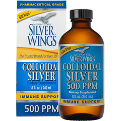 Natural Path Silver Wings Colloidal Silver 500PPM 8 oz Cap Top
