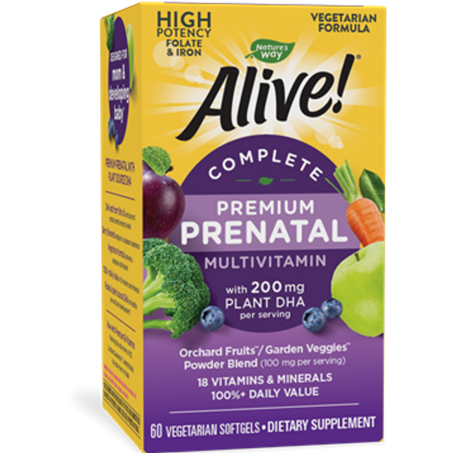 Nature's Way Alive! Complete Prenatal 60 softgels
