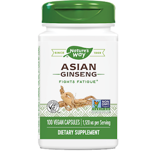 Nature's Way Asian Ginseng Root 100 vegcaps