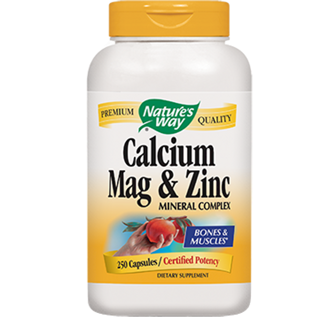 Nature's Way Calcium, Magnesium & Zinc 250 caps