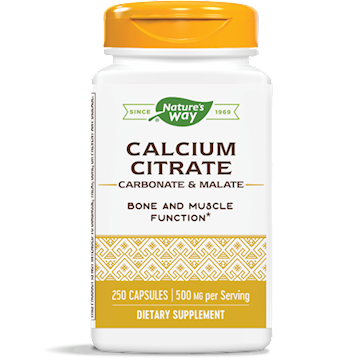 Nature's Way Calcium citrate/malate complex 250 caps