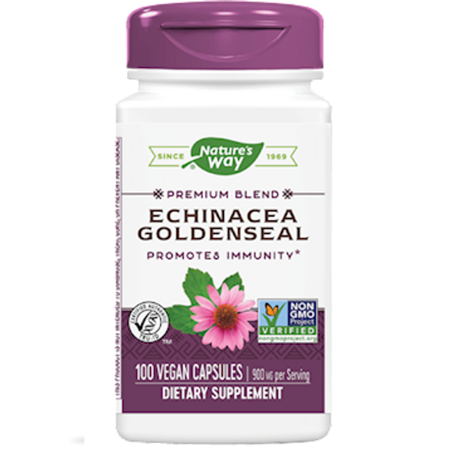 Nature's Way Echinacea w/Goldenseal Root Com 100 caps