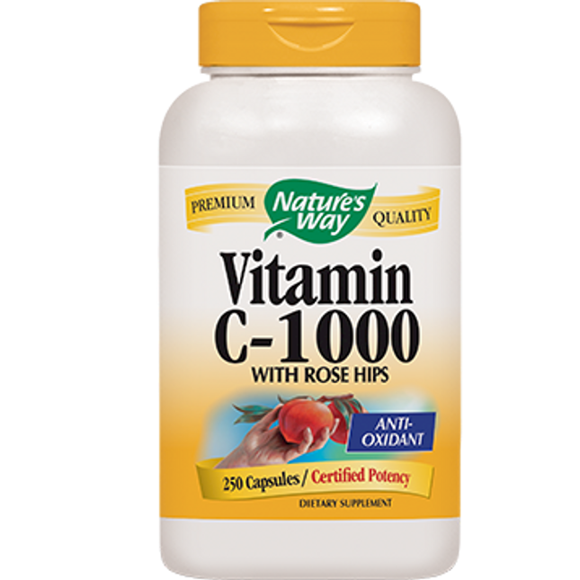 Nature's Way Vitamin C-1000 with Rose Hips 250 caps