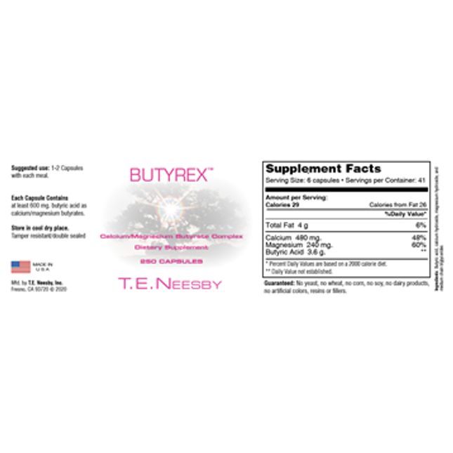Neesby Butyrex 600 mg 250 caps