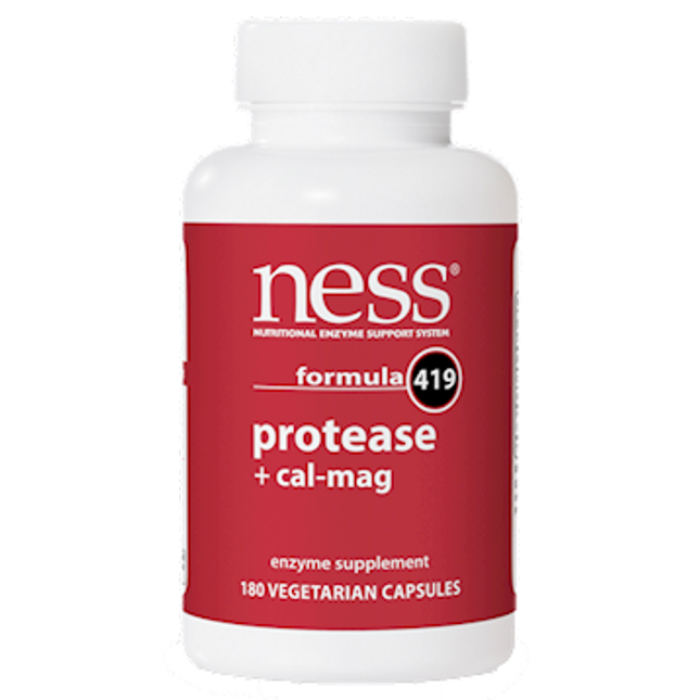 Ness Enzymes Protease w/Cal-Mag #419 180 caps