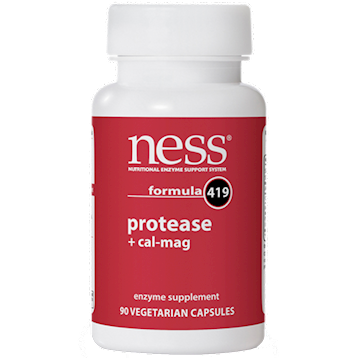 Ness Enzymes Protease w/Cal-Mag #419 90 caps