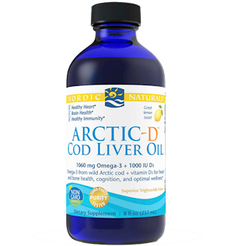 Nordic Naturals Arctic-D Cod Liver Oil Lemon 8 fl oz