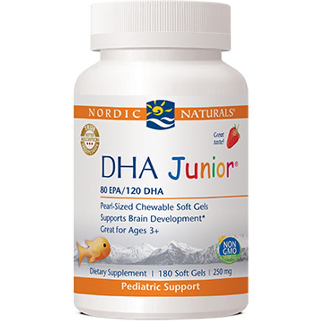 Nordic Naturals DHA Junior - Strawberry 180 gel caps
