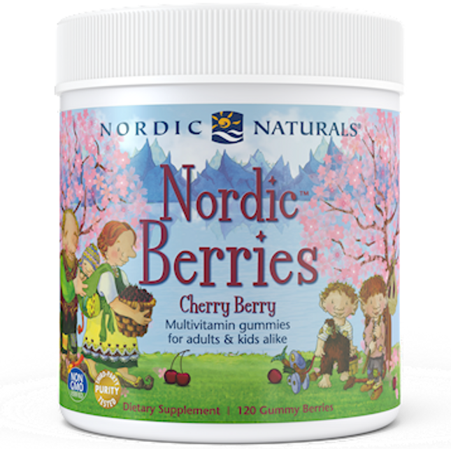 Nordic Naturals Nordic Berries Cherry Berry 120 Gummies