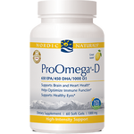 Nordic Naturals ProOmega 1000 mg Lemon 60 softgels