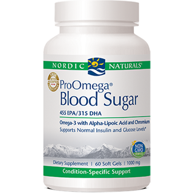 Nordic Naturals ProOmega Blood Sugar 1000 mg 60 gels