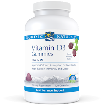 Nordic Naturals Vitamin D3 120 Gummies