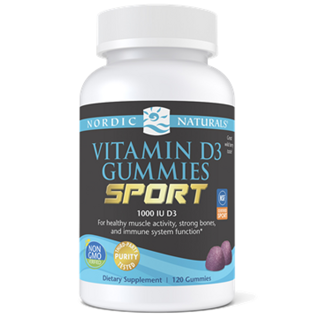 Nordic Naturals Vitamin D3 Gummies Sport 120ct