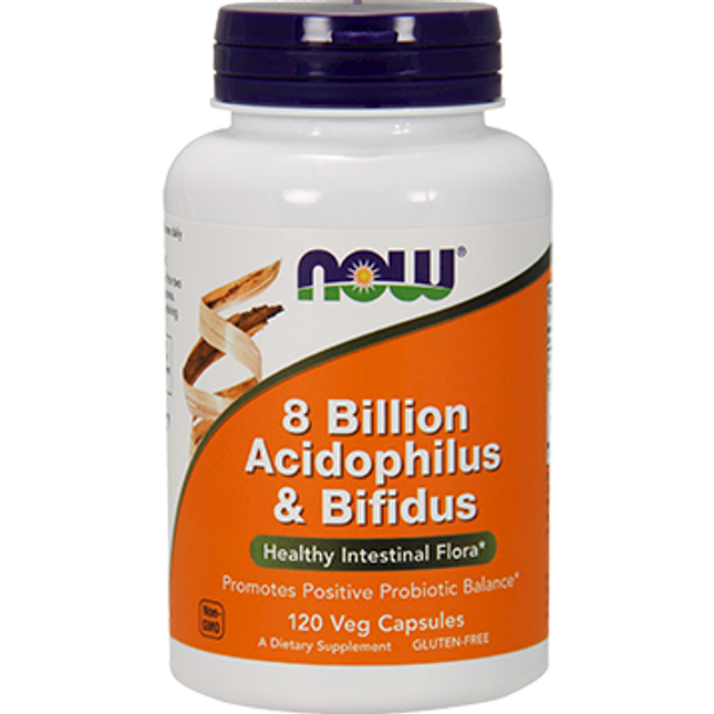 Now 8 Billion Acidophilus & Bifidus 120 vcap