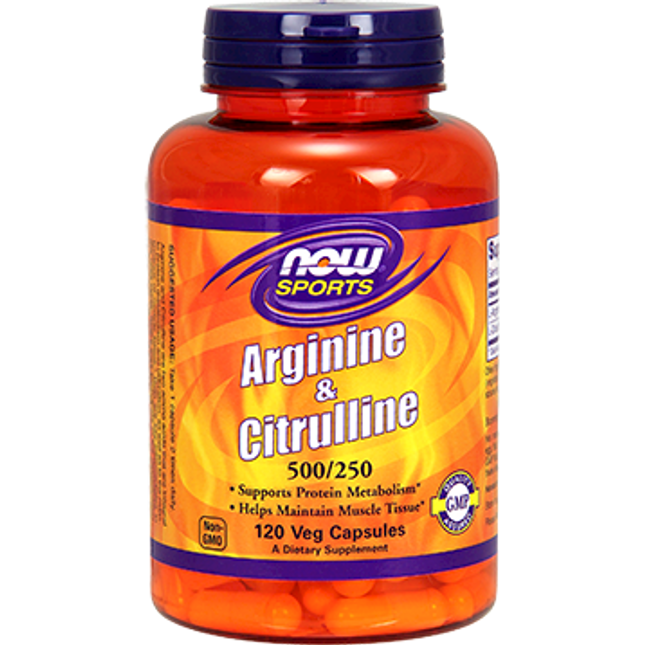 Now Arginine and Citrulline 120 caps