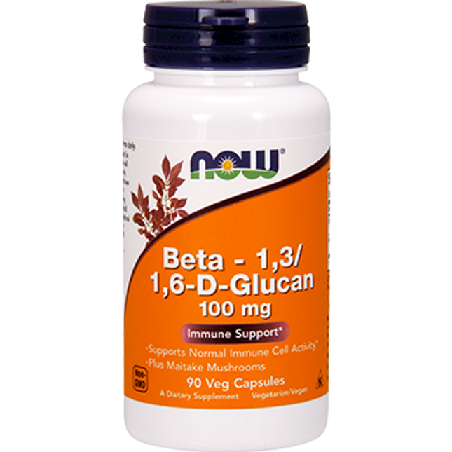 Now Beta-1,3/1,6 -D-Glucan 100 mg 90 vcaps