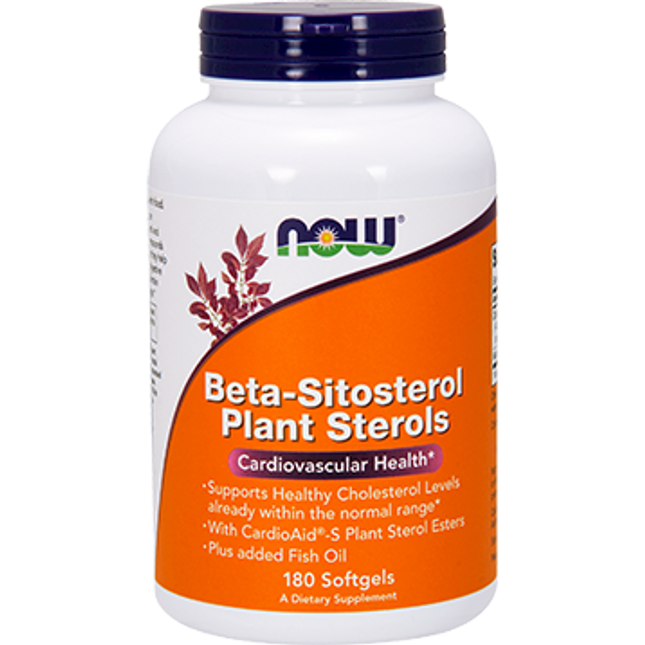 Now Beta-Sitosterol Plant Sterols 180 gels