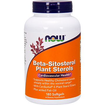 Now Beta-Sitosterol Plant Sterols 180 gels