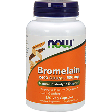 Now Bromelain 2400 GDU/g 500 mg 120 vcaps